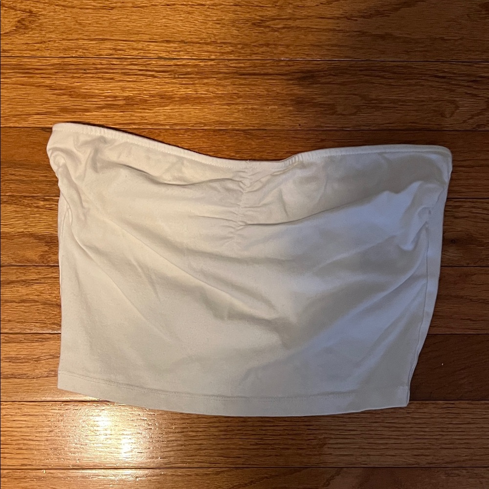 Garage White Tube Top